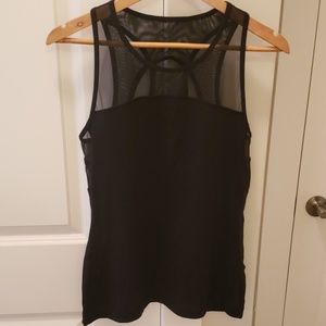 Lululemon tank with sheer neck back and shoulder